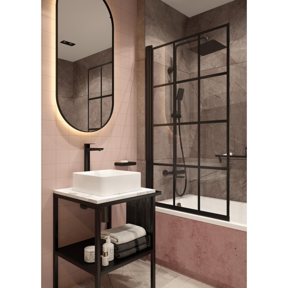 Душевая система с термостатическим смесителем DEANTE THERM NERO NAC N1HT — изображение 3