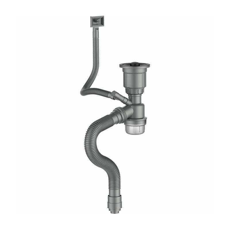 Сифон для кухонной мойки GERHANS K30601B-1, графит