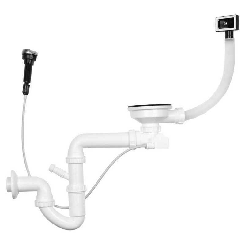 Сифон для кухонной мойки Wisent GER007 полуавтомат