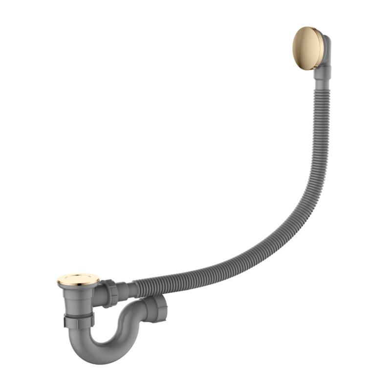 Сифон для ванны, автомат Ledeme L84Y-1, золотой сатин