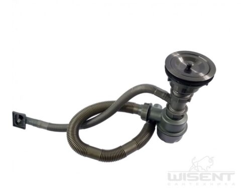 Сифон для кухонной мойки Wisent W02-114B, графит