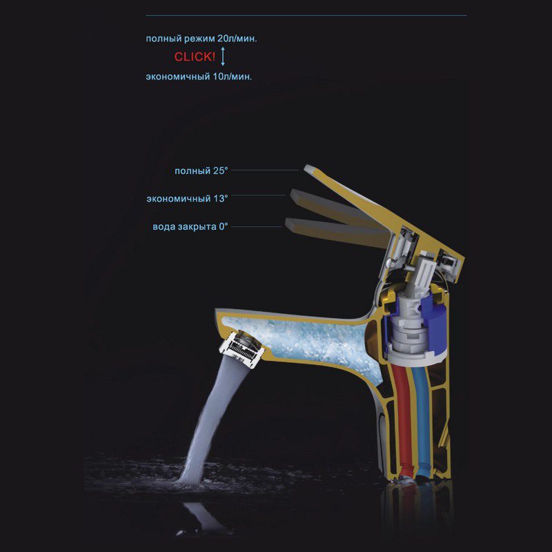 Керамический картридж 35мм Ledeme L51-3, эконом — изображение 2