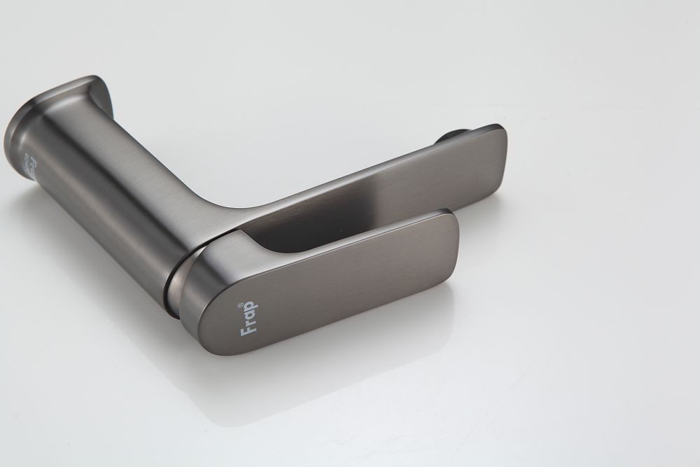 Смеситель для умывальника Frap F1086-9, оружейная сталь — изображение 6