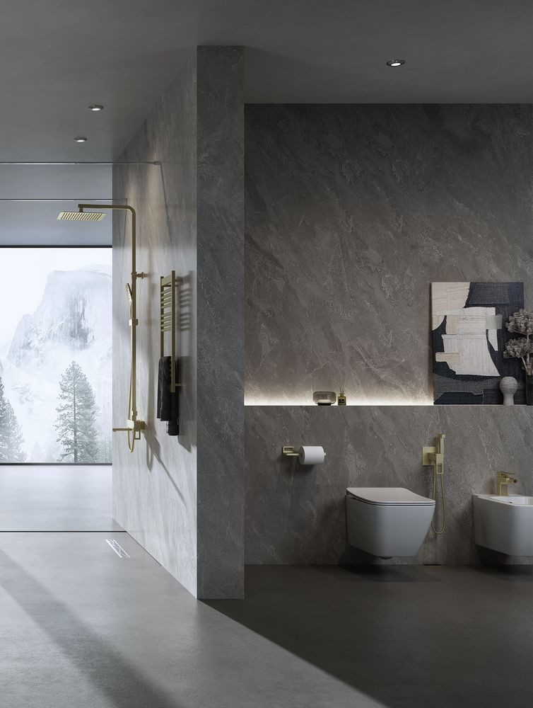 Душевая система Gappo G2417-3, золотой сатин — изображение 8