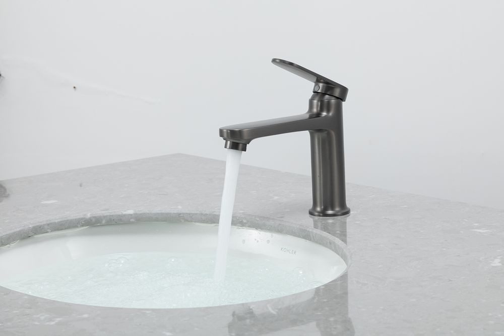 Смеситель для умывальника Frap F1085-9, оружейная сталь — изображение 9