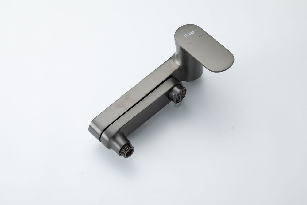 Смеситель для ванны Frap F3285-9, оружейная сталь — изображение 6