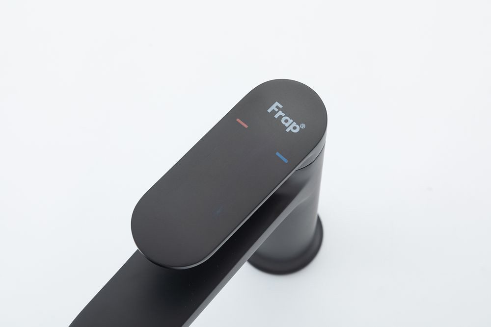 Смеситель для умывальника Frap F1085-6, чёрный — изображение 6