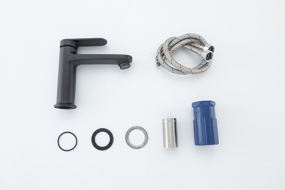 Смеситель для умывальника Frap F1085-6, чёрный — изображение 5