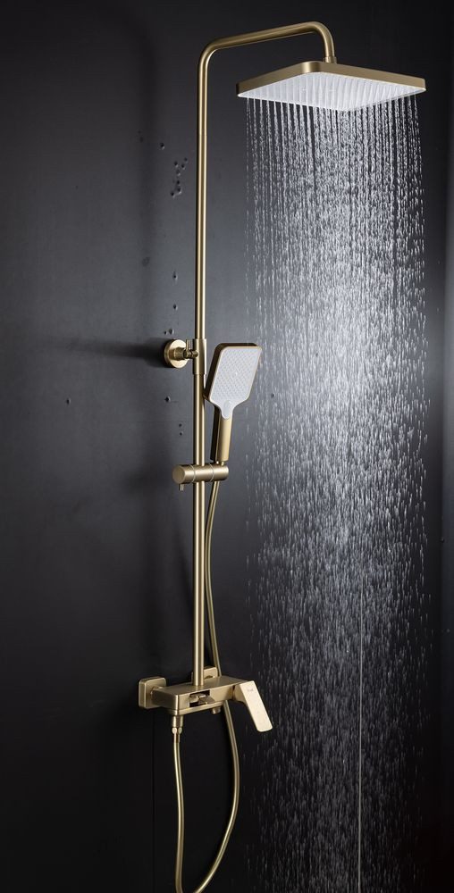 Душевая система Frap F2487-3, золотой сатин — изображение 6