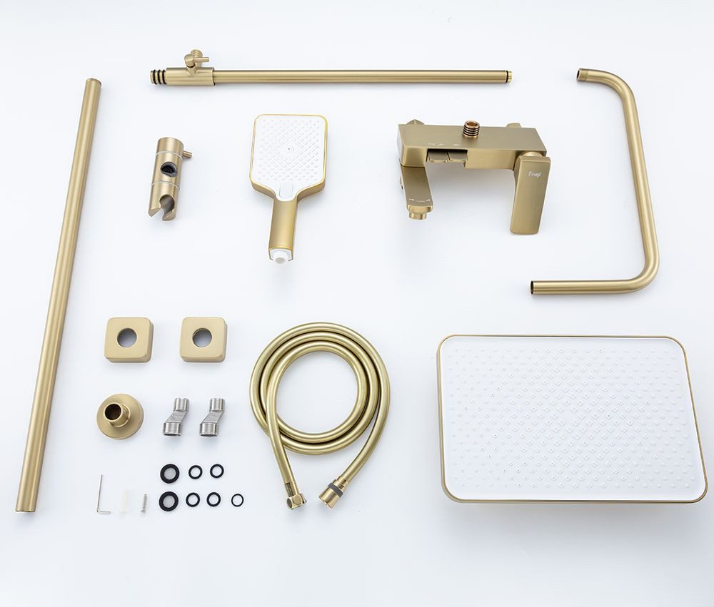 Душевая система Frap F2487-3, золотой сатин — изображение 7