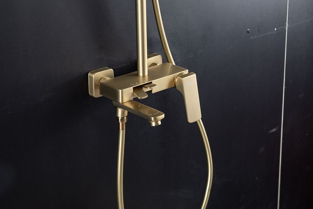 Душевая система Frap F2487-3, золотой сатин — изображение 5