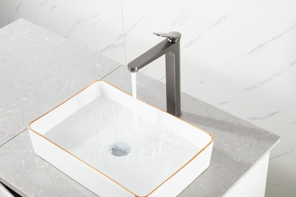 Смеситель для умывальника Gappo G1010-29, оружейная сталь — изображение 10