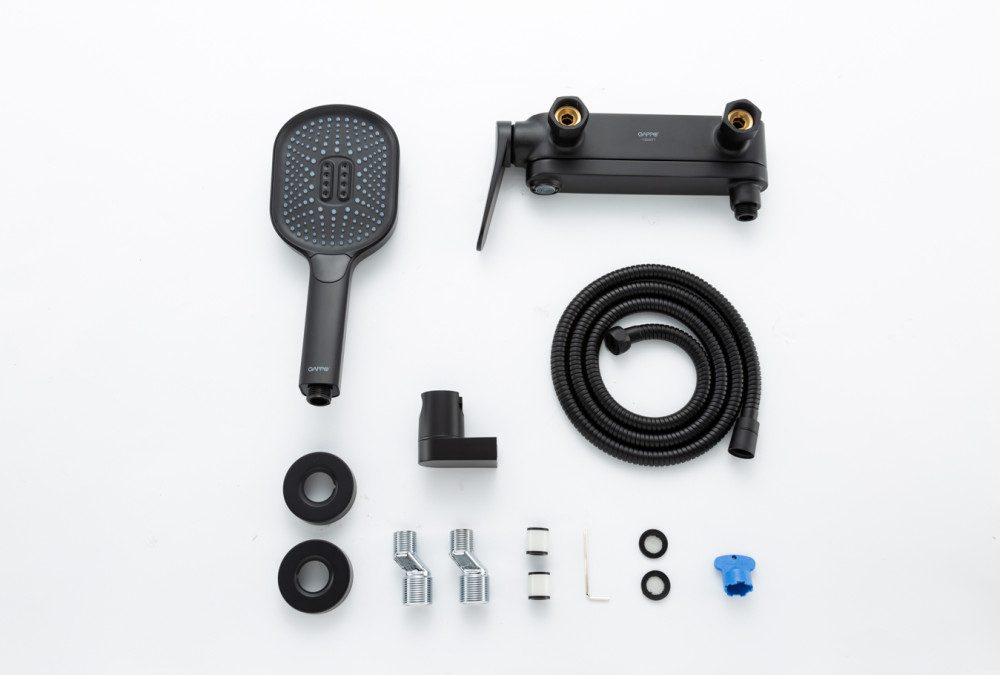 Смеситель для ванны Gappo G3210-6, чёрный — изображение 3