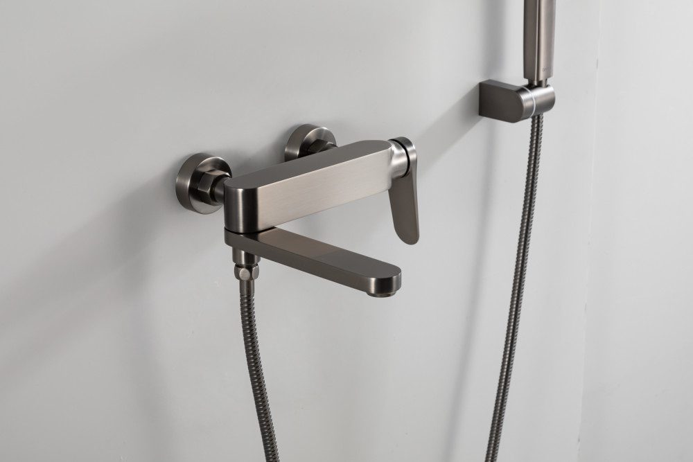 Смеситель для ванны Gappo G3210-9, оружейная сталь — изображение 2