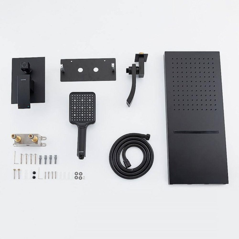 Душевая система скрытого монтажа Gappo G7106-76, чёрный — изображение 6