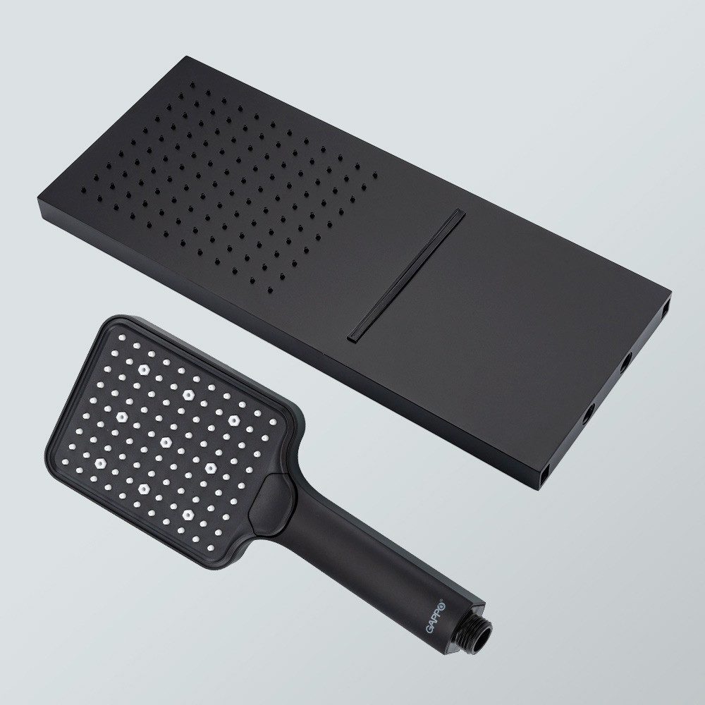 Душевая система скрытого монтажа Gappo G7106-76, чёрный — изображение 8