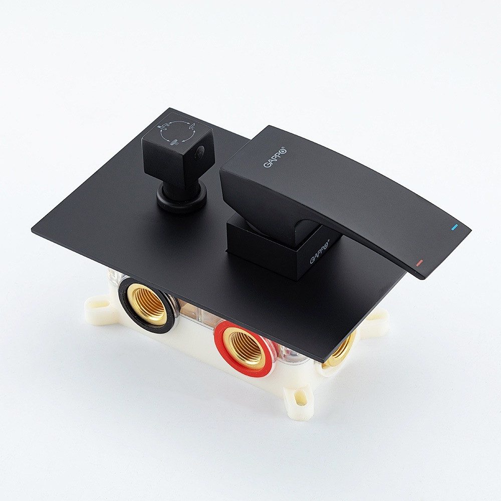 Душевая система скрытого монтажа Gappo G7106-76, чёрный — изображение 9