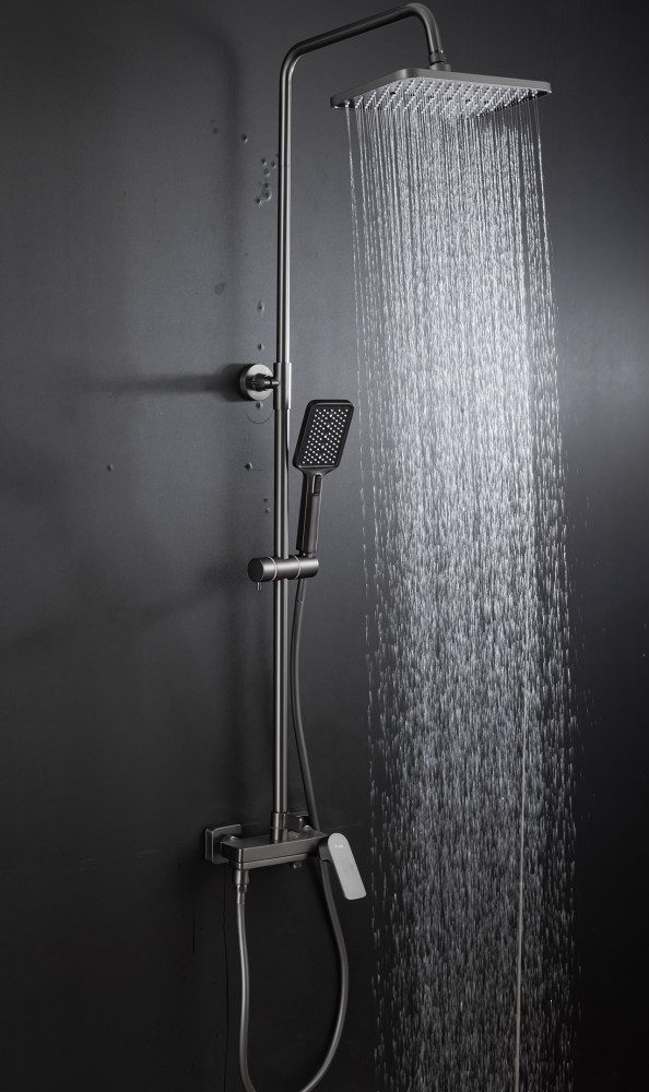 Душевая система Frap F2486-9, оружейная сталь — изображение 4