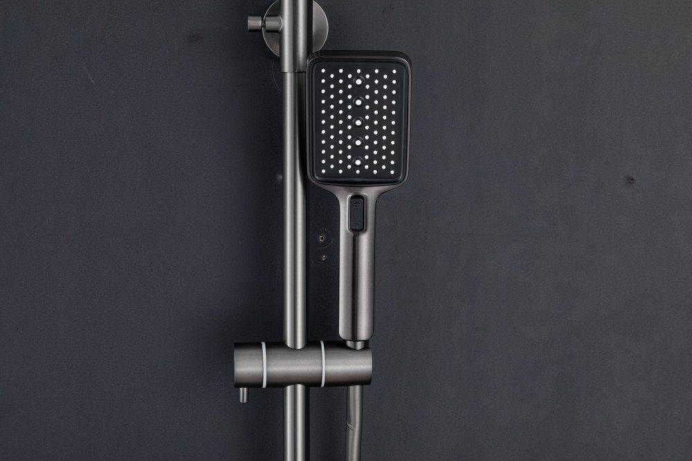 Душевая система Frap F2486-9, оружейная сталь — изображение 9