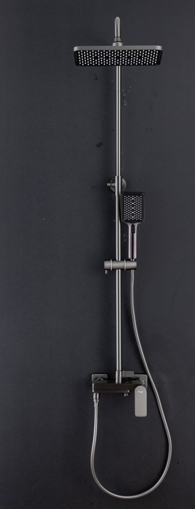 Душевая система Frap F2486-9, оружейная сталь — изображение 7