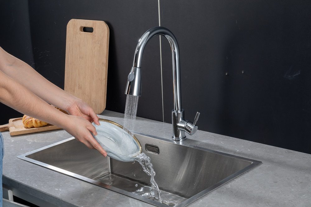 Смеситель для кухни с выдвижным изливом Frap F60991 — изображение 10