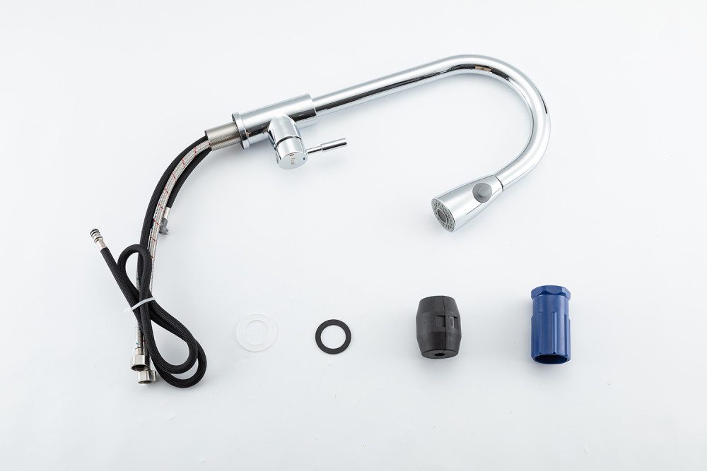 Смеситель для кухни с выдвижным изливом Frap F60991 — изображение 4