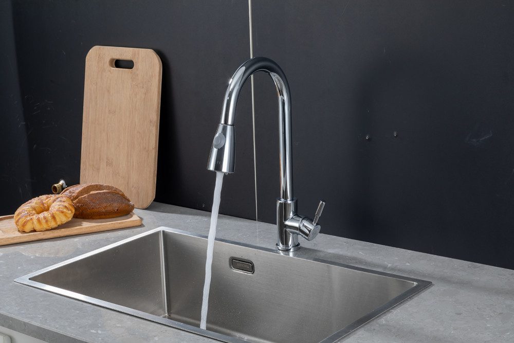 Смеситель для кухни с выдвижным изливом Frap F60991 — изображение 8