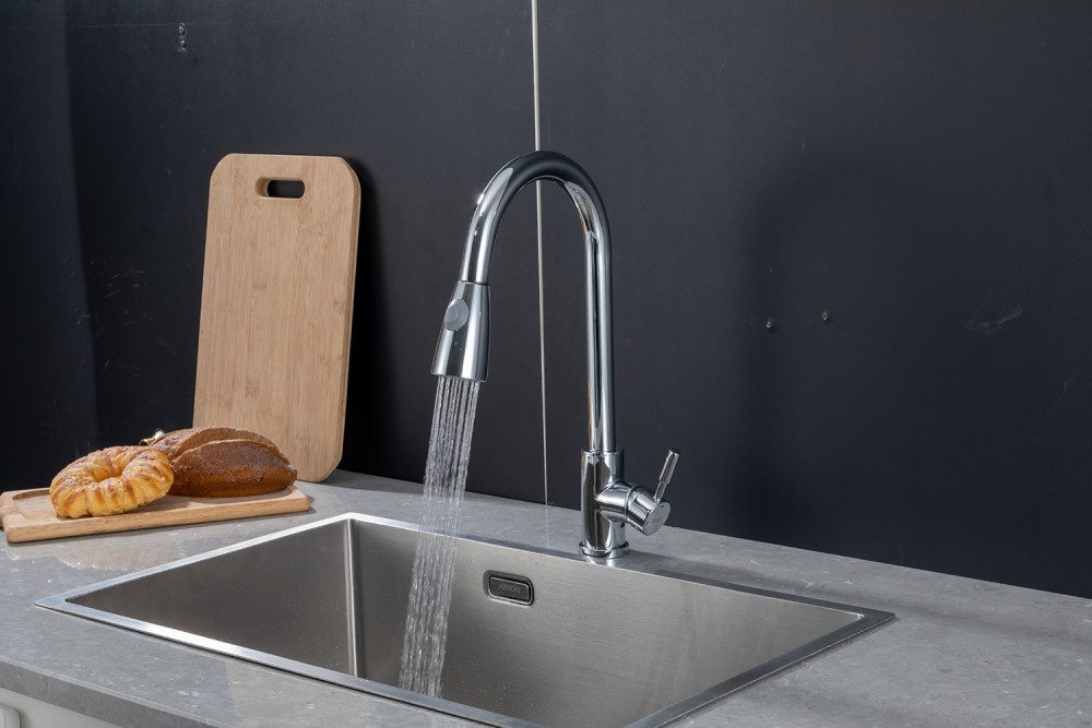 Смеситель для кухни с выдвижным изливом Frap F60991 — изображение 7