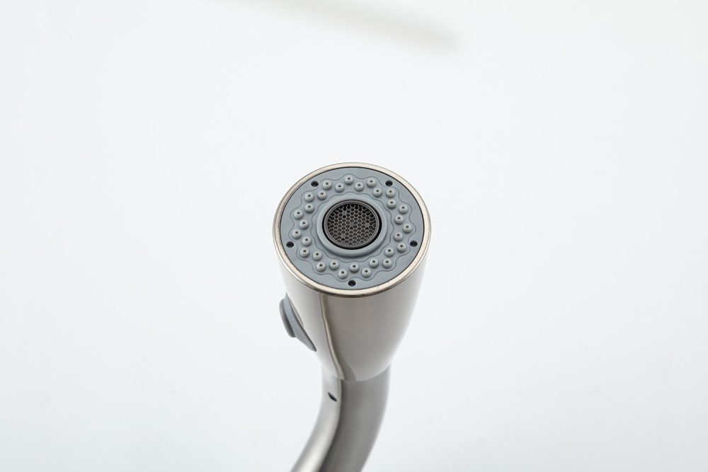 Смеситель для кухни с выдвижным изливом Frap F60991-5, сатин — изображение 4