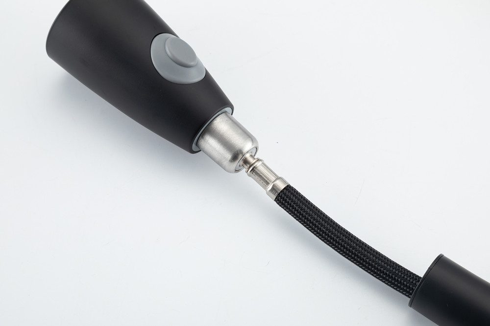 Смеситель для кухни с выдвижным изливом Frap F60991-6, чёрный — изображение 6