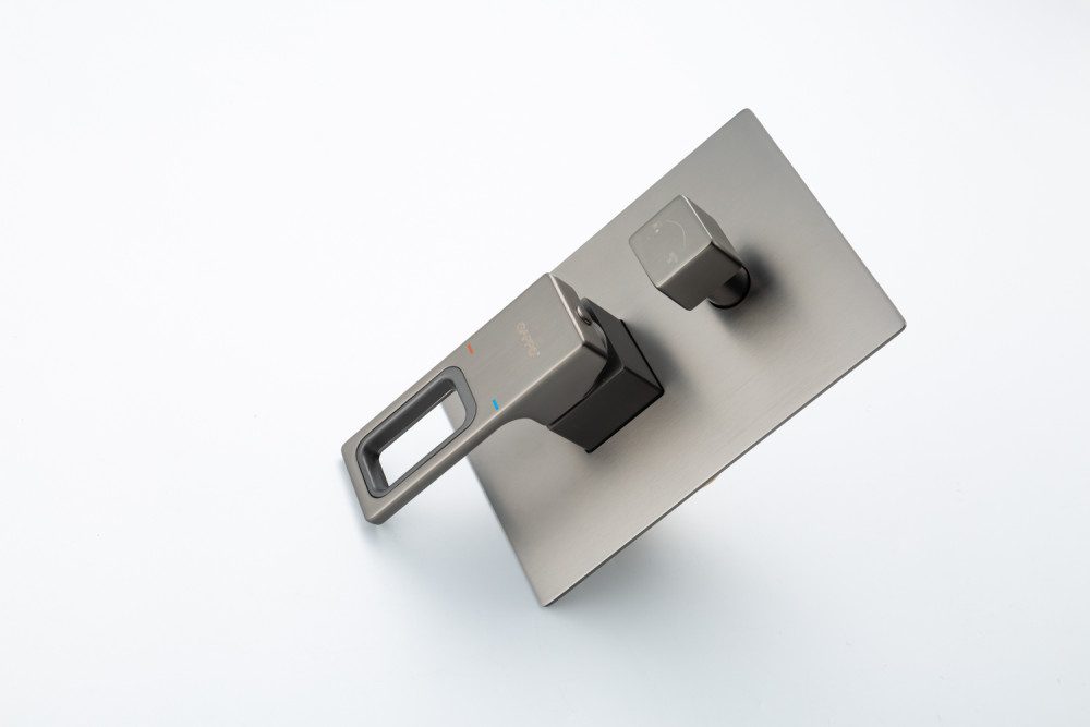 Душевая система скрытого монтажа Gappo G7117-9, оружейная сталь — изображение 9