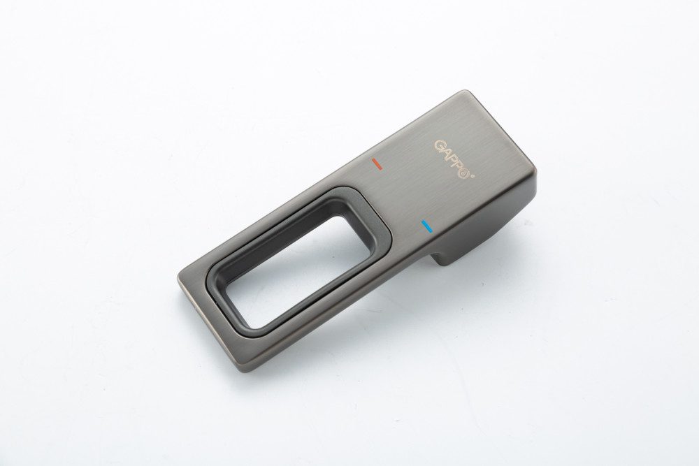 Смеситель скрытого монтажа для умывальника Gappo G1017-19, оружейная сталь — изображение 6