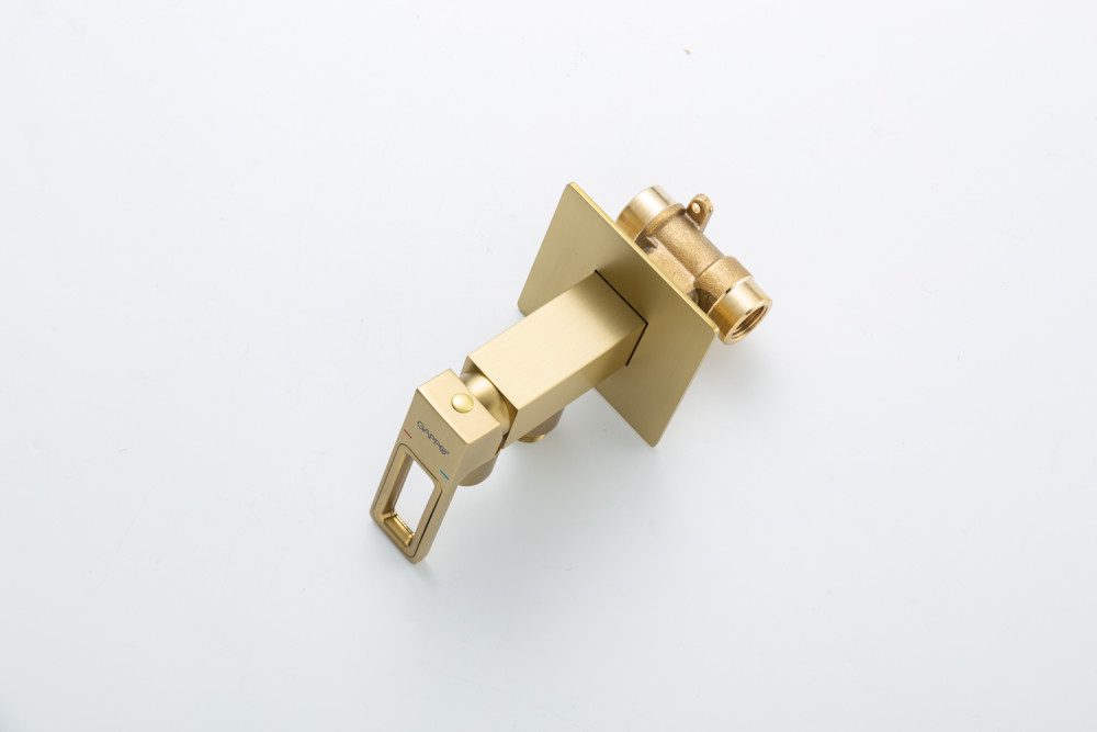 Смеситель скрытого монтажа для гигиенического душа Gappo G7217-13, золотой сатин — изображение 6