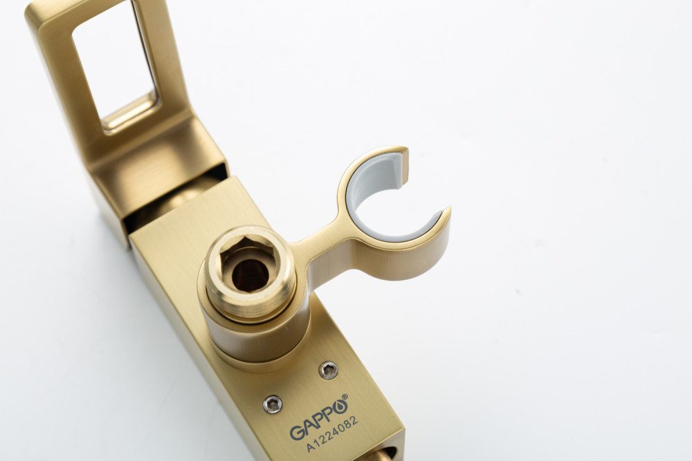 Смеситель скрытого монтажа для гигиенического душа Gappo G7217-13, золотой сатин — изображение 7