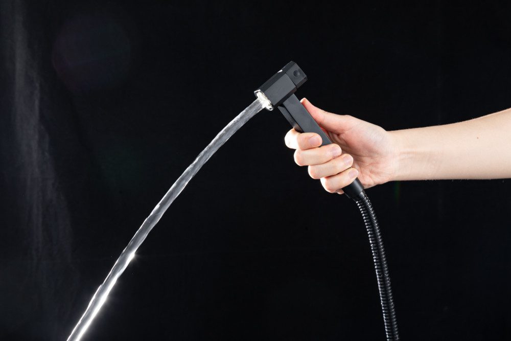 Смеситель скрытого монтажа для гигиенического душа Gappo G7217-16, чёрный — изображение 5