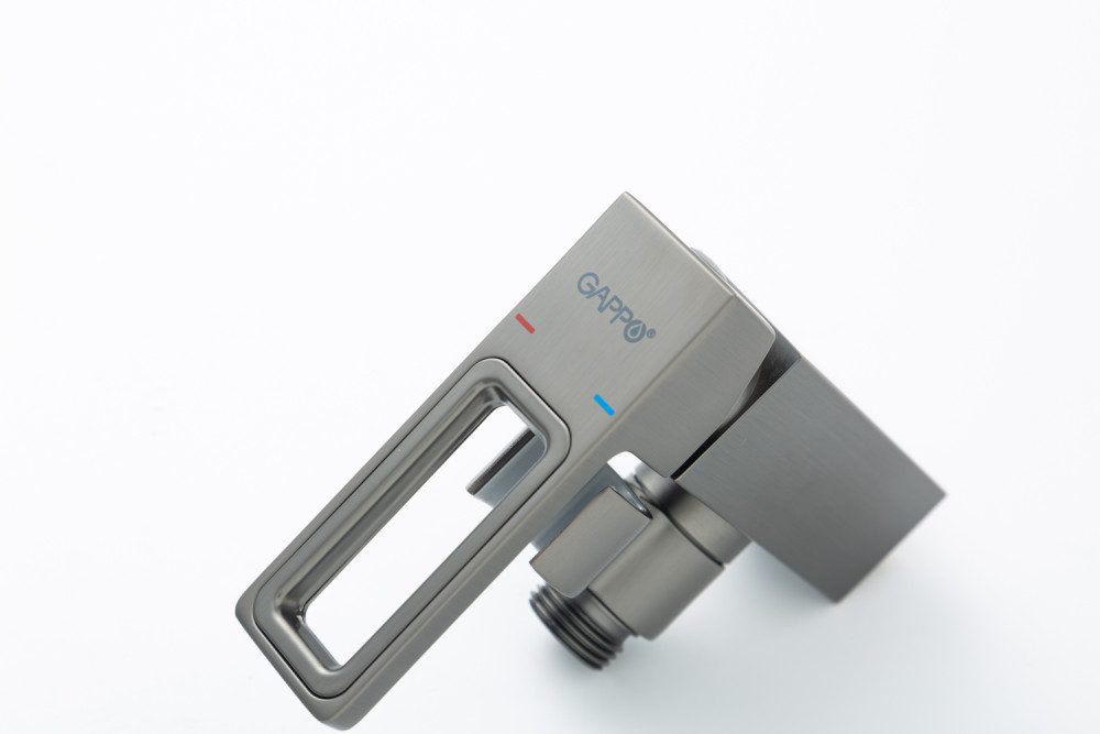 Смеситель скрытого монтажа для гигиенического душа Gappo G7217-19, оружейная сталь — изображение 8