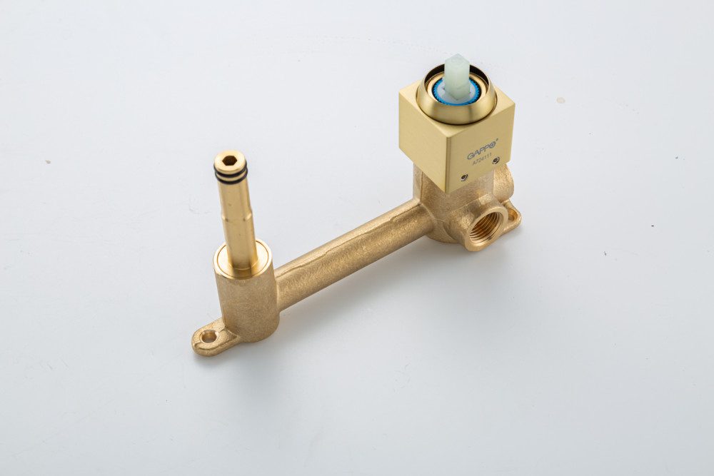 Смеситель скрытого монтажа для умывальника Gappo G1017-13, золотой сатин — изображение 7