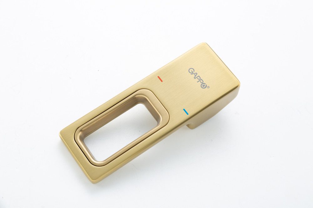 Смеситель скрытого монтажа для умывальника Gappo G1017-13, золотой сатин — изображение 6