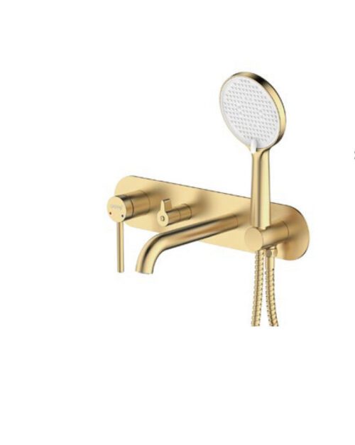 Смеситель скрытого монтажа для ванны Gappo G3306-3, золотой сатин