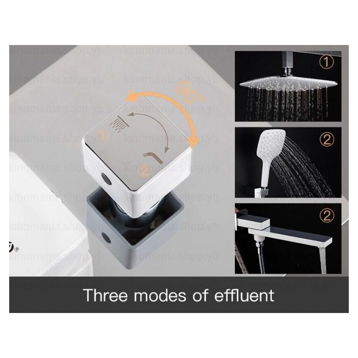 Душевая система скрытого монтажа Gappo G7117-8, белый/хром — изображение 6