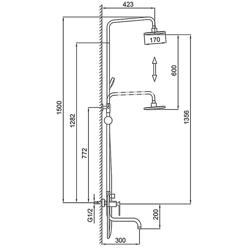 Душевая система Frap F24002 — изображение 2