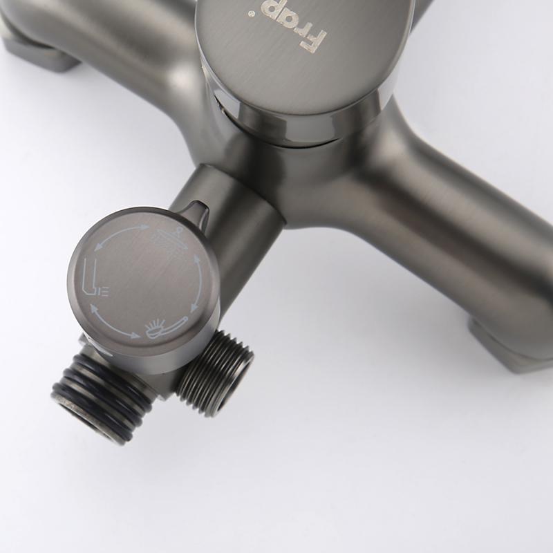 Душевая система Frap F24011-9, оружейная сталь — изображение 4