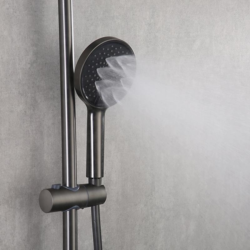 Душевая система Frap F24011-9, оружейная сталь — изображение 11