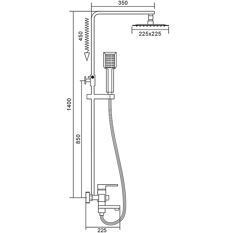 Душевая система Frap F2420 — изображение 2