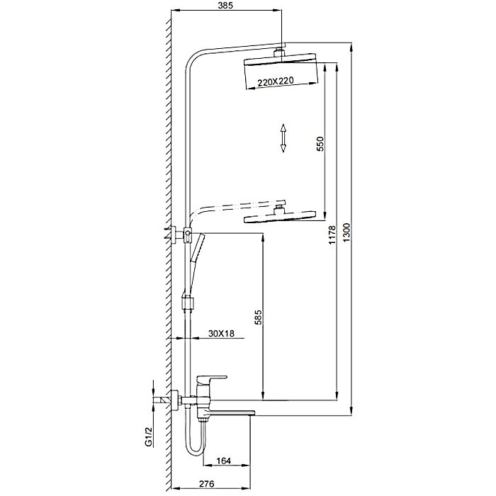 Душевая система Frap F2460 — изображение 2
