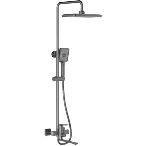 Душевая система Frap F2471-9, оружейная сталь