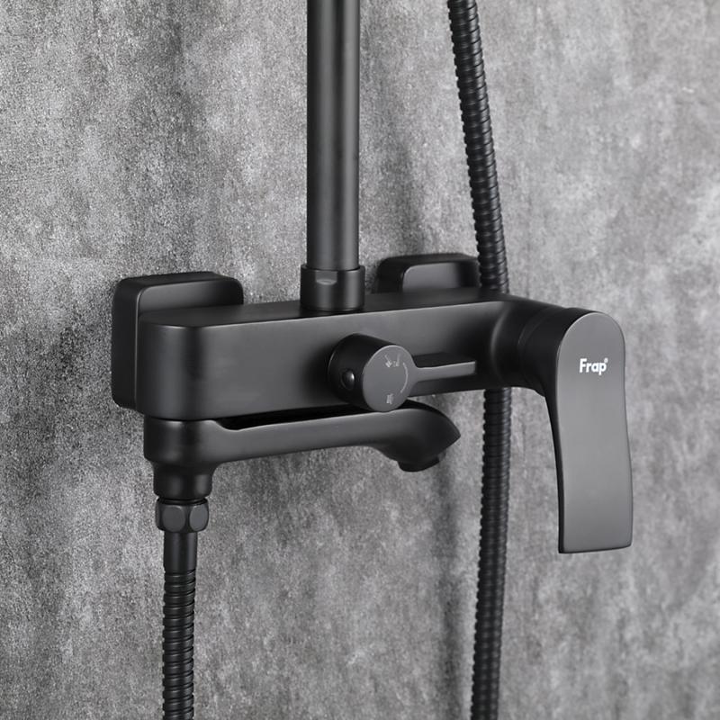 Душевая система Frap F2475-6, чёрный — изображение 11