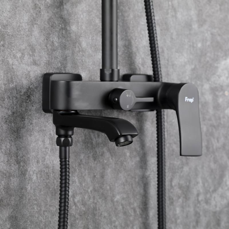 Душевая система Frap F2475-6, чёрный — изображение 12