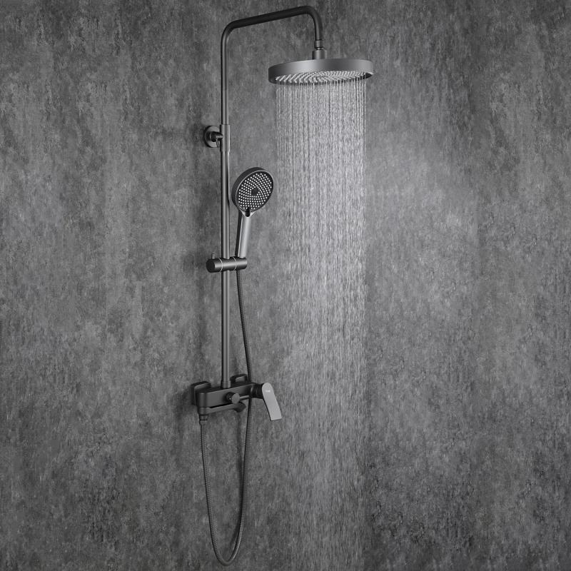 Душевая система Frap F2475-9, оружейная сталь — изображение 17