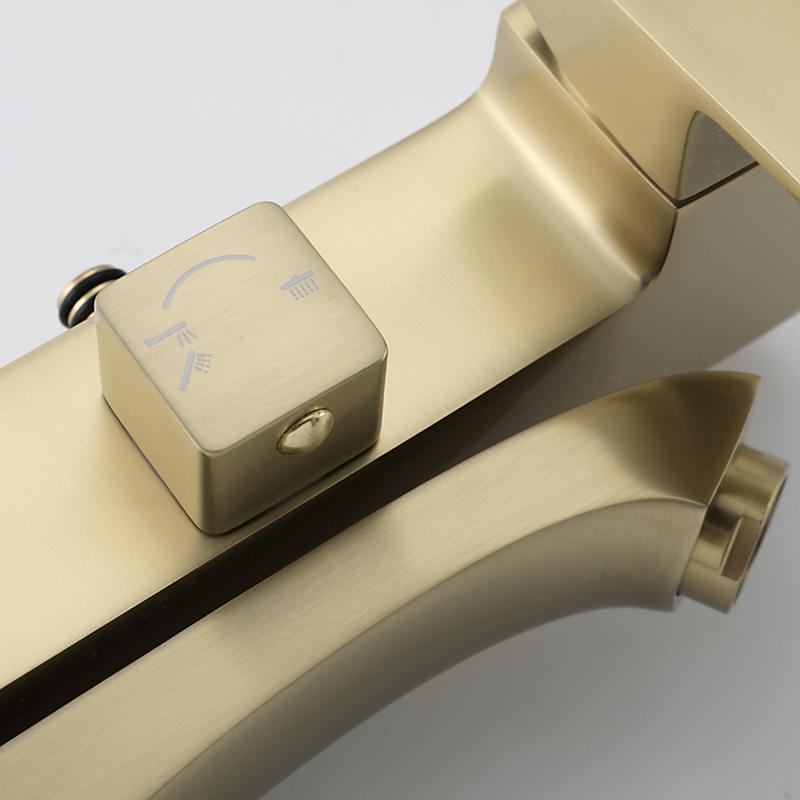 Душевая система Frap F2476-3, золотой сатин — изображение 4